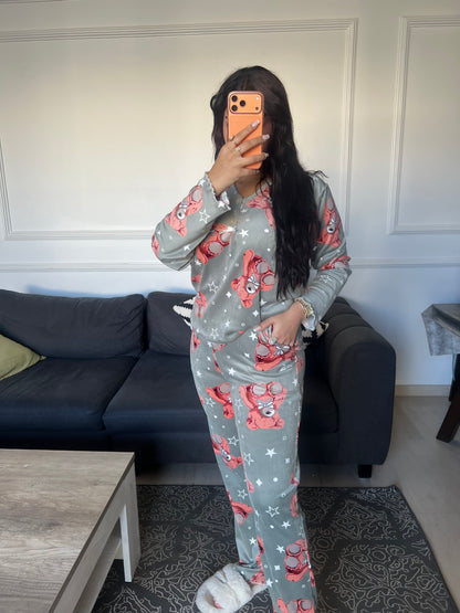 بيجاما نسائية قماش موبرة