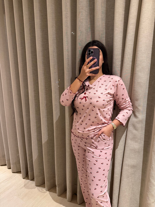 بيجاما نسائية قماش الريب الناعم